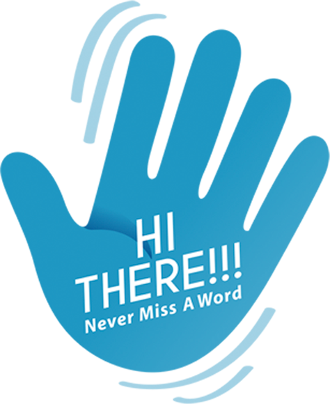 Hi There Solutions captioning logo